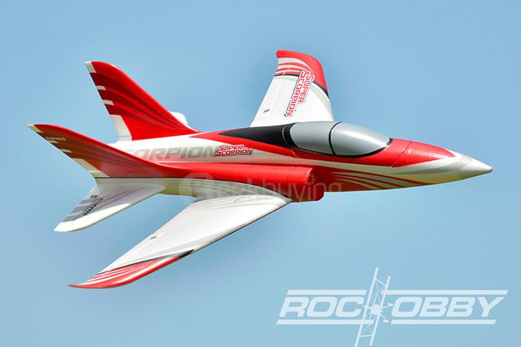 RocHobby Super Scorpion 70mm EDF Jet EPO Red PNP