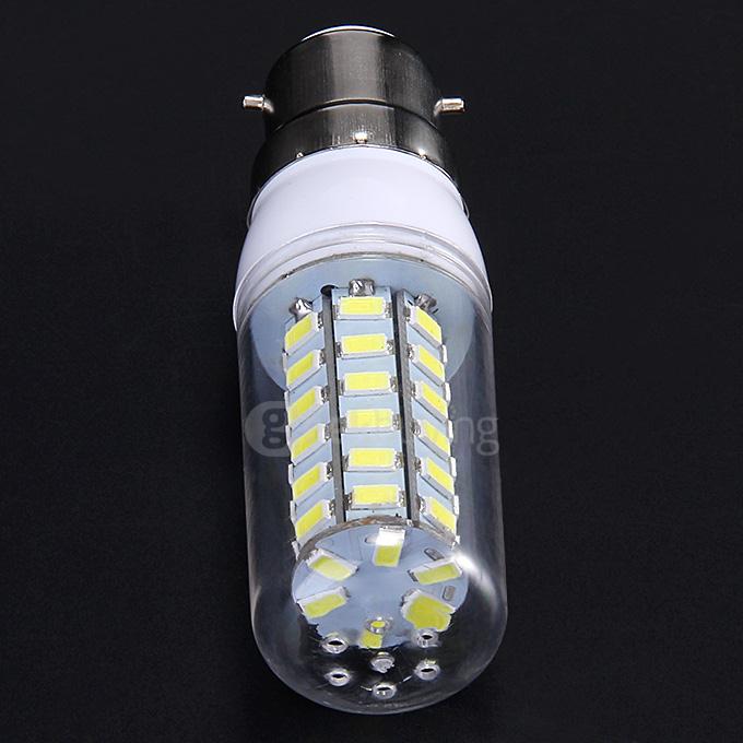 B22 220V 10W 850LM 48LED 5730SDM White LED Corn Light Bulb Night Light Lamp With Housing