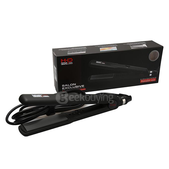 MHD 1 Inch Professional Metal Ceramic Hair Straightener Heater Keratin Flat Iron Hair Treatment Tool - US Plug