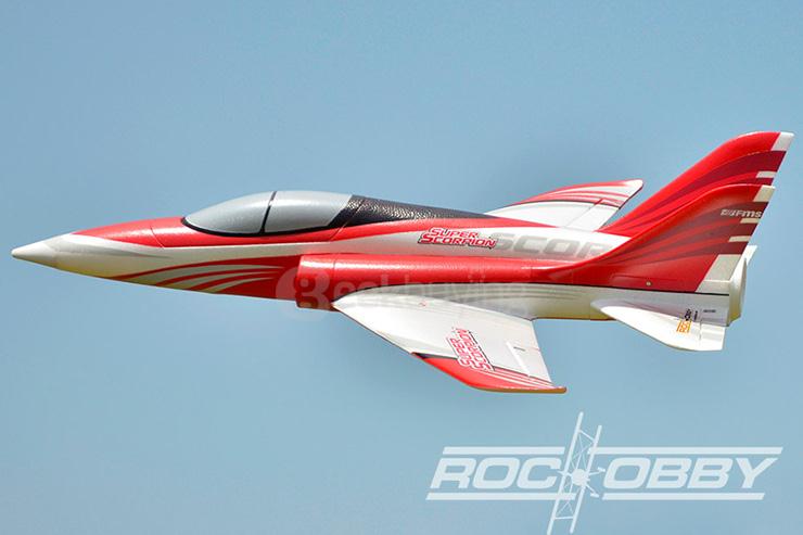 RocHobby Super Scorpion 70mm EDF Jet EPO Red PNP