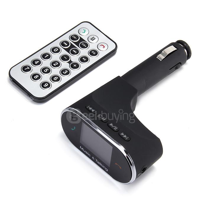 BT30 FM Transmitter Car Kit MP3 Player LCD Screen Bluetooth Handsfree SD USB Charger with Remote Control