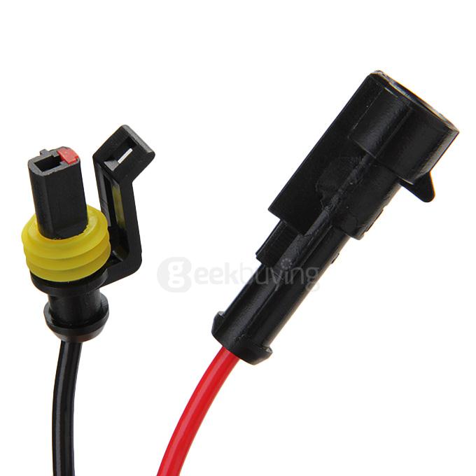 6000K Car H1 35W HID Xenon Headlight Light Lamp Bulb Replacement - Black + White ( One Pair )