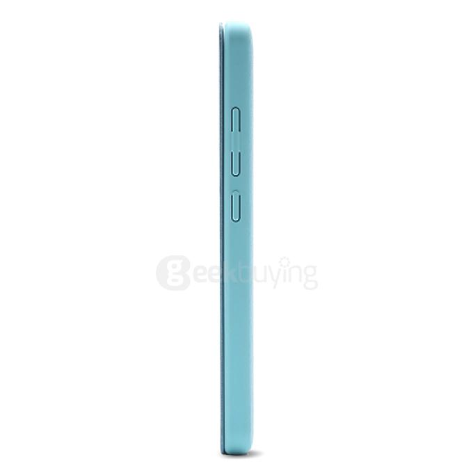 Original Xiaomi Protective PU Leather Hard Flip Cover Shell for Xiaomi Redmi Note 2 - Blue