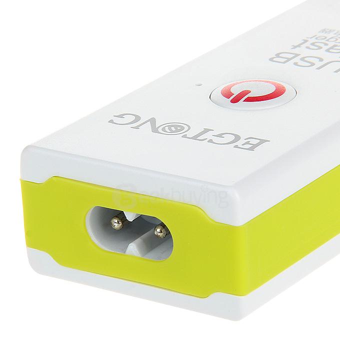 EGTONG 6-Port USB Fast Charger Fire-Resistant Smart Charger for iPhone / iPod / Tablet - EU Plug