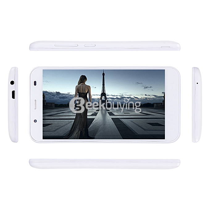 Bluboo Xfire 5.0inch Android 5.1 OS 1GB RAM 8GB ROM Smartphone MT6735M Quad Core 1.0GHz 4G GPS OTG Miracast - White