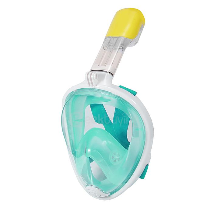 New NEOpine Water Sports Diving Equipment Full Dry Diving Mask Swimming Glasses for GoPro Hero /SJCAM / Xiaomi Xiaoyi Camera - Green (Size L/XL)