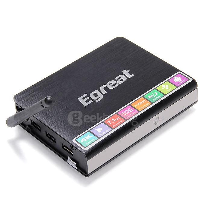 Egreat R6S-II Android 4K UHD Player Hi3798M Quard Core 1G/8G 802.11 b/g/n LAN BT4.0 HDMI Dolby TrueHD & DTS-HD MA