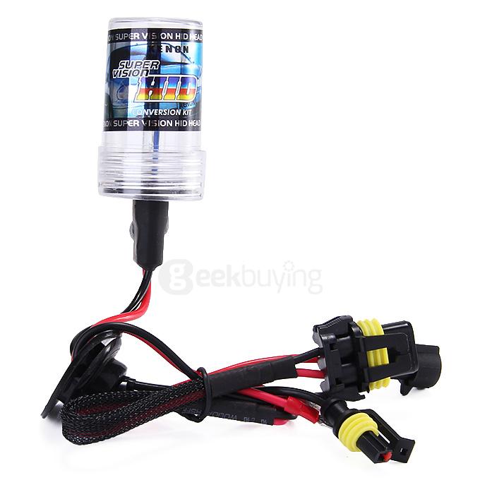 6000K Car H7 55W HID Xenon Headlight Light Lamp Bulb - Black + White ( One Pair )