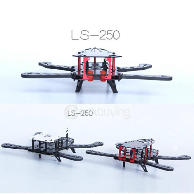 LS-250 Cicada 250mm FPV Quadcopter Carbon Fiber Folding Frame Kit