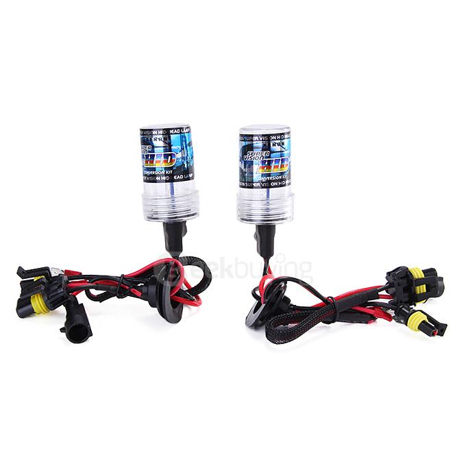 6000K Car H7 55W HID Xenon Headlight Light Lamp Bulb - Black + White ( One Pair )