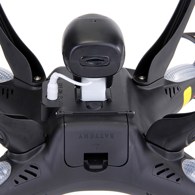 Syma X8C Venture Quadcopter 2MP HD Camera Headless Mode RTF 2.4G RC 6 Axis Gyro 3D Flip Fly - Black