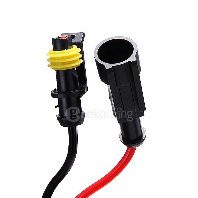 6000K Car H10 35W HID Xenon Headlight Light Lamp Bulb Replacement - Black + White ( One Pair )