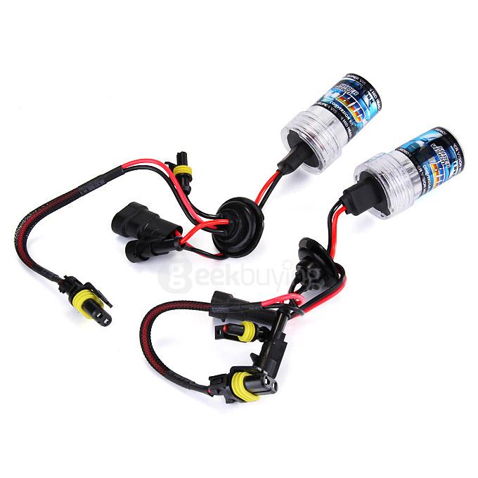 8000K 9005 55W 12V Xenon HID Kit Car Headlight Slim Ballast Xenon Bulb - Black + White