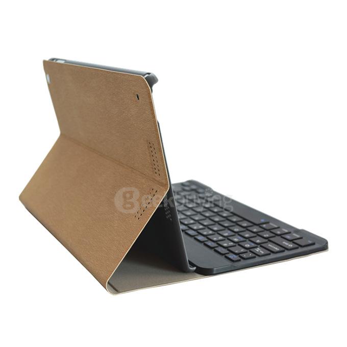 Removable Bluetooth Keyboard Leather Case for 9.7