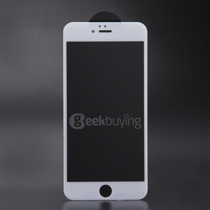 Makibes 3D Curved Surface Toughened Glass 0.33mm Screen Protector Film Cover Arc Edge For iPhone 6 Plus 5.5 inch-White