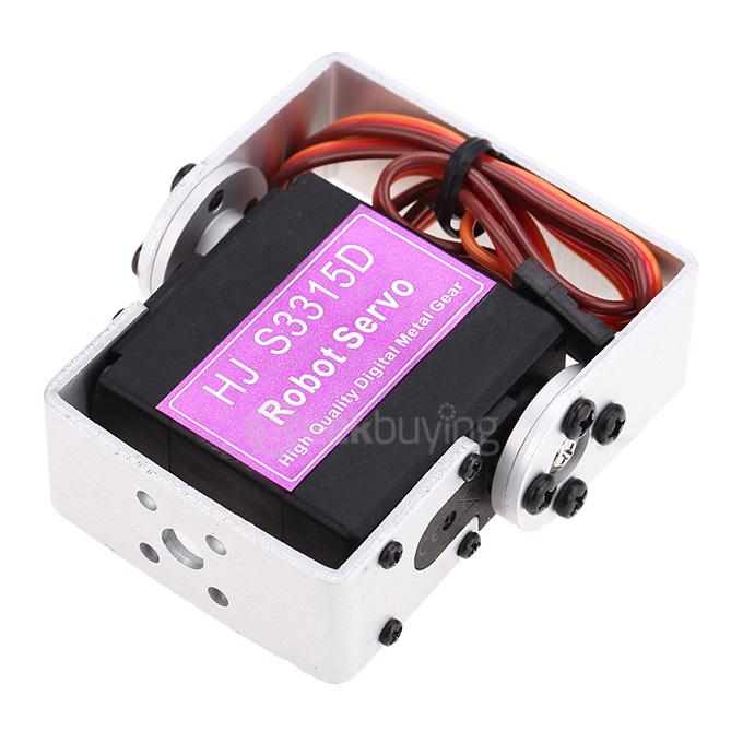 HJ S3315D Hight Performance Full Metal 15KG Torque Brushless Motor 180 Degrees Rotating Digital Robot Servo With Long/Short Mounting