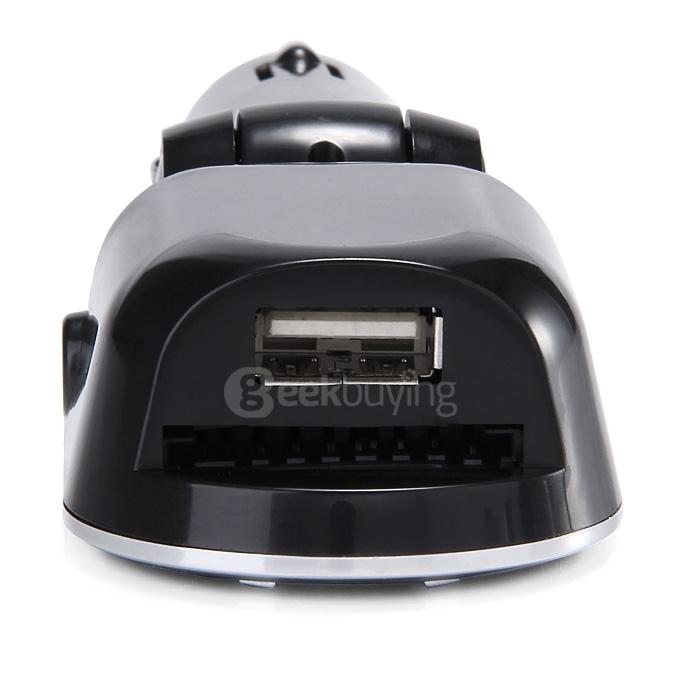 3 in 1 BT013 Bluetooth Adapter MP3 Player Wireless Car FM Transmitter LCD Screen with SD USB Slot - Black + Silver