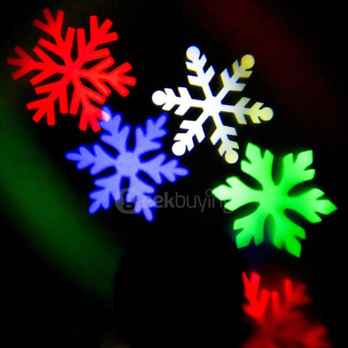 Snowflakes LED Lamp Outdoor Waterproof Decorative Lights - Rainbow