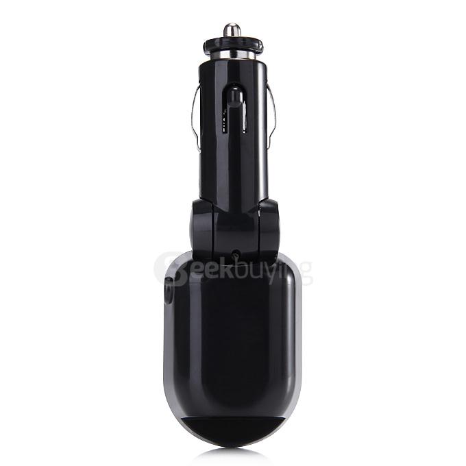 3 in 1 BT013 Bluetooth Adapter MP3 Player Wireless Car FM Transmitter LCD Screen with SD USB Slot - Black + Silver