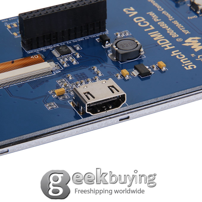 5 inch HDMI LCD (A) 800x480 High Resolution for Raspberry Pi 2 Model B / Raspberry Pi Model B / B+ / A+