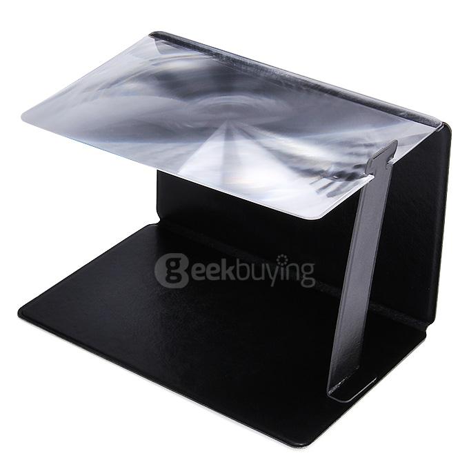 8.9 Inch Portable Magnifier HD Amplifier With Folding Screen For Universal Mobile Phones - Black