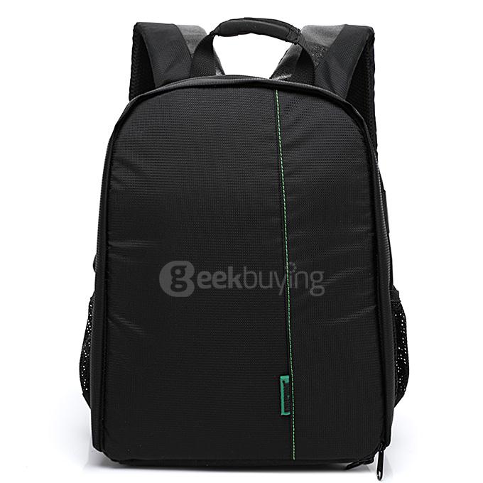MA031 YKK zipper camera bag SLR camera bag Multifunctional backpack - Black + Green