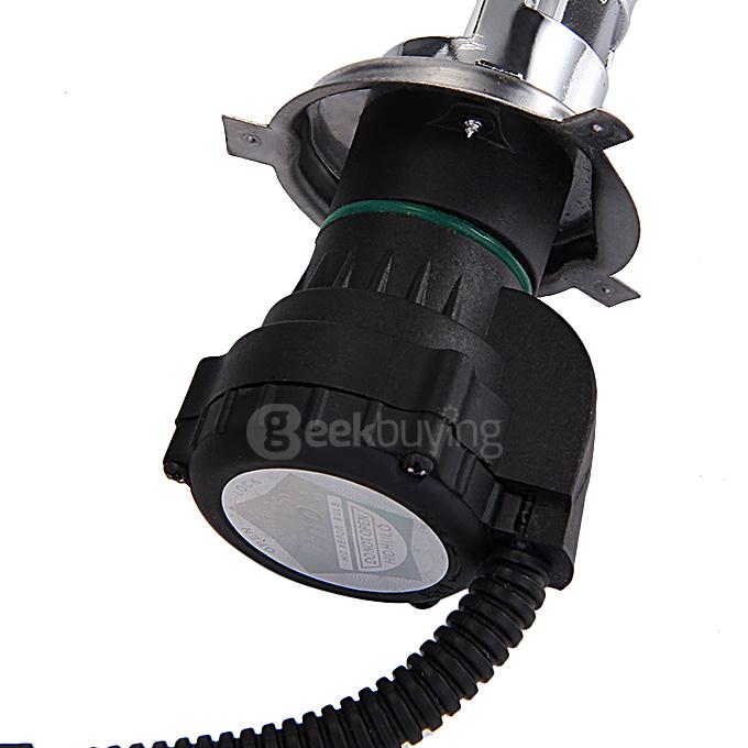 4300K Car H4-3 35W HID Xenon Headlight Light Lamp Bulb Replacement - Black + White ( One Pair )