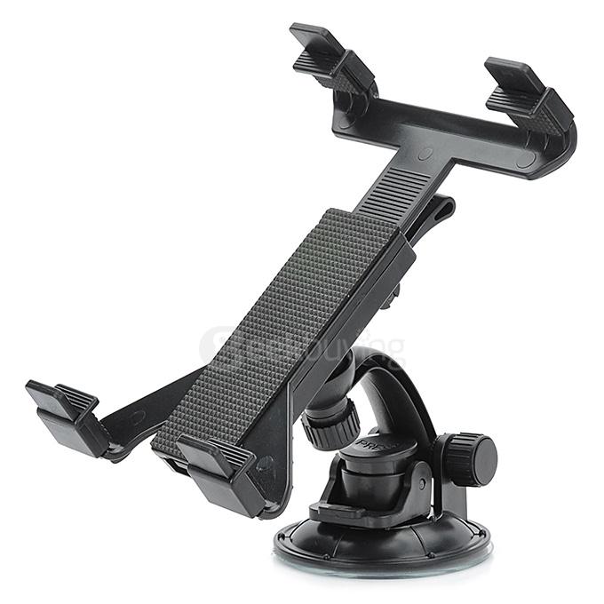 Universal Steady Car Mount Holder for Tablet PC - Black