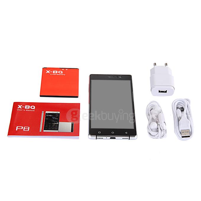X-BQ P8 5.0inch HD Screen MTK6582 Quad Core 1.3GHz Android 5.1 Smartphone 512MB RAM 4GB ROM 3G GPS Miracast - Black
