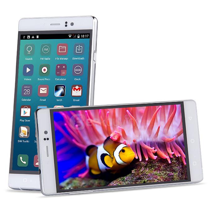 X-BQ P8 5.0inch HD Screen MTK6582 Quad Core 1.3GHz Android 5.1 Smartphone 512MB RAM 4GB ROM 3G GPS Miracast - White