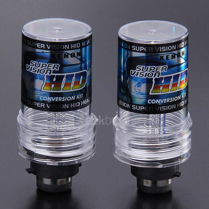 4300K 55W D2S Car HID Brilliant Blue Xenon Headlight Light Lamp Bulbs - Black + White ( One Pair )