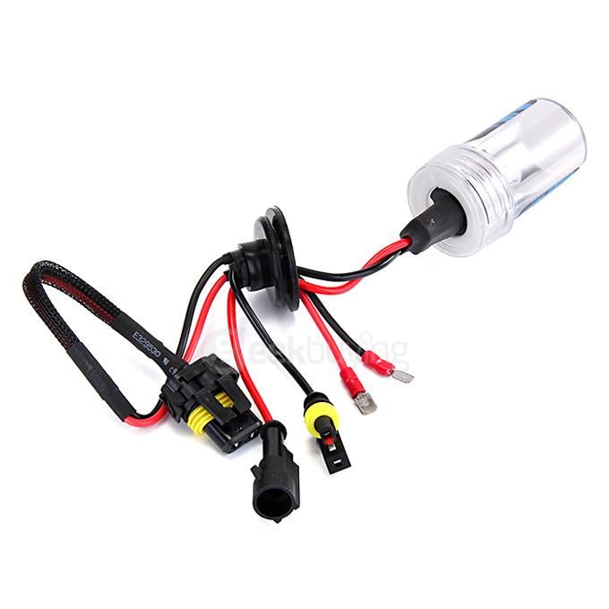 12000K H3 55W 12V Xenon HID Kit Car Headlight Slim Ballast Xenon Bulb - Black + White