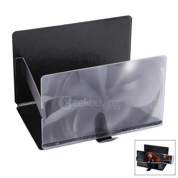 8.9 Inch Portable Magnifier HD Amplifier With Folding Screen For Universal Mobile Phones - Black