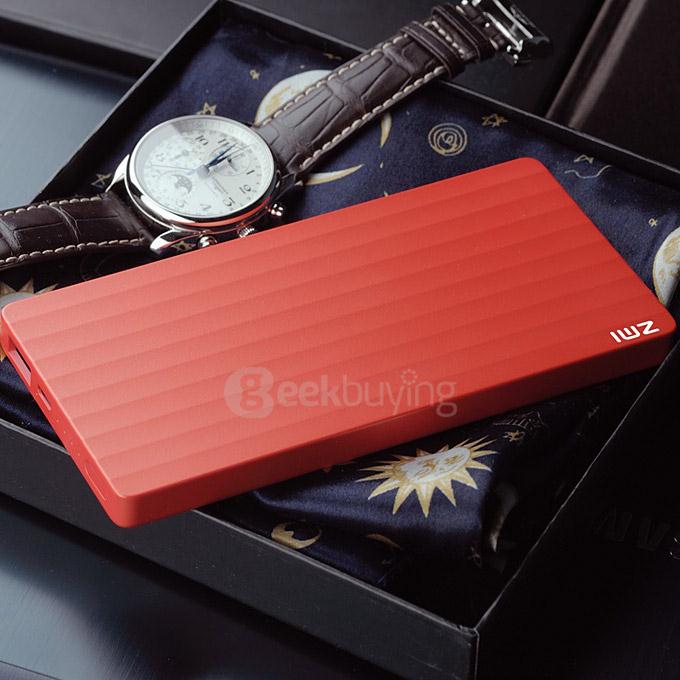 Original Xiaomi ZMI USB 10000mAh Smart Power Bank Adapter For Xiaomi iPhone Samsung HTC Smartphone - Red