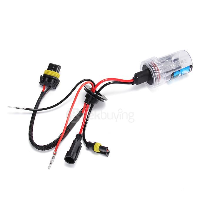 8000K Car H11 35W HID Xenon Headlight Light Lamp Bulb Replacement - Black + White ( One Pair )