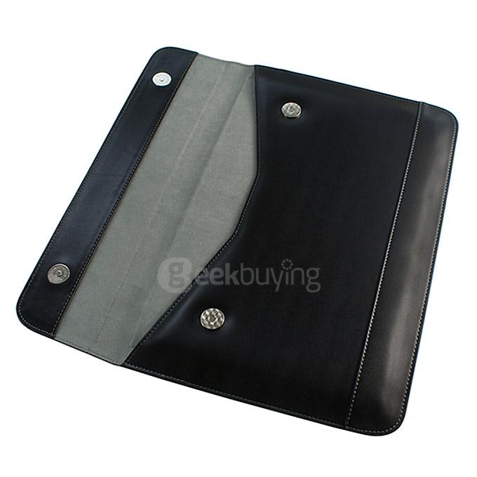 LENTION® Elegant Leather Sleeve Case for 11 Inch Macbook Air - Black