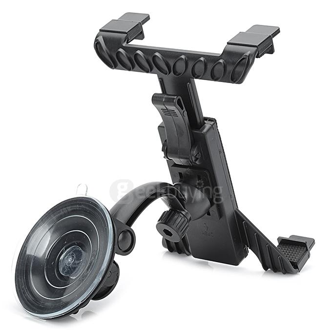 Universal Steady Car Mount Holder for Tablet PC - Black