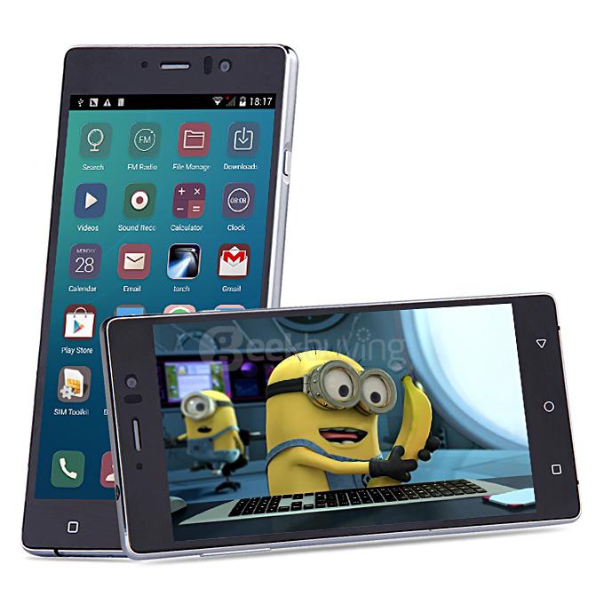 X-BQ P8 5.0inch HD Screen MTK6582 Quad Core 1.3GHz Android 5.1 Smartphone 512MB RAM 4GB ROM 3G GPS Miracast - Black