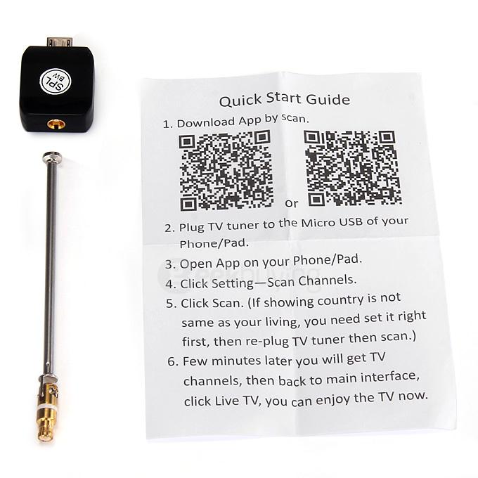 EN682 DVB-T/ISDB-T Live TV HD Digital TV Receiver TV Tuner Satellite Receiver TV Stick For Android Phone & Tablet