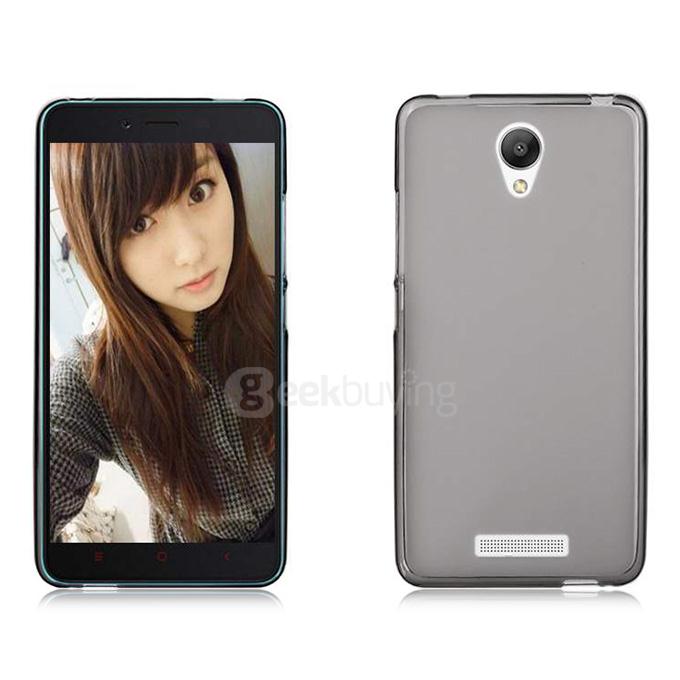 MOSKII Pudding Series Protective Back Case Soft Silicone Cover Back Shell for Xiaomi Redmi Note 2 Smartphone - Black