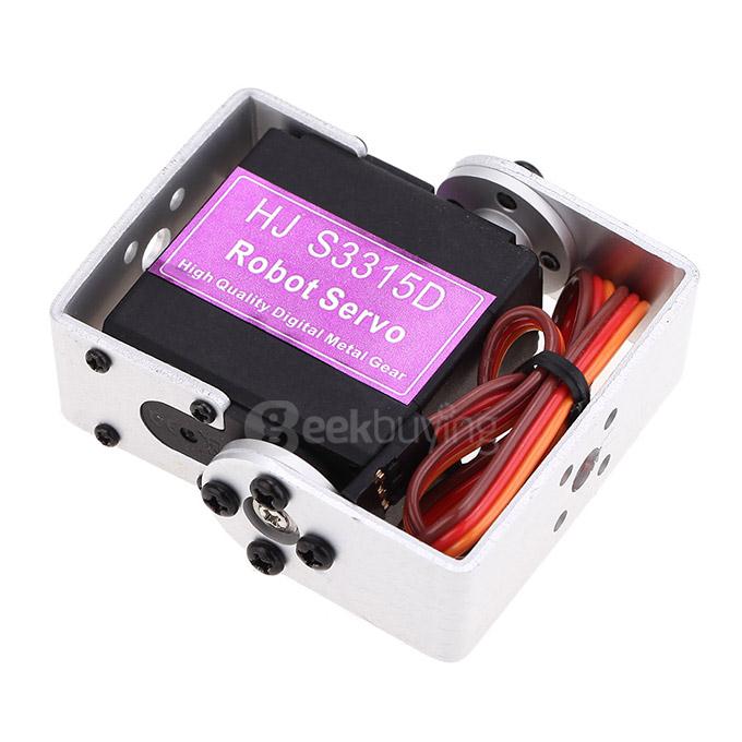 HJ S3315D Hight Performance Full Metal 15KG Torque Brushless Motor 180 Degrees Rotating Digital Robot Servo With Long/Short Mounting