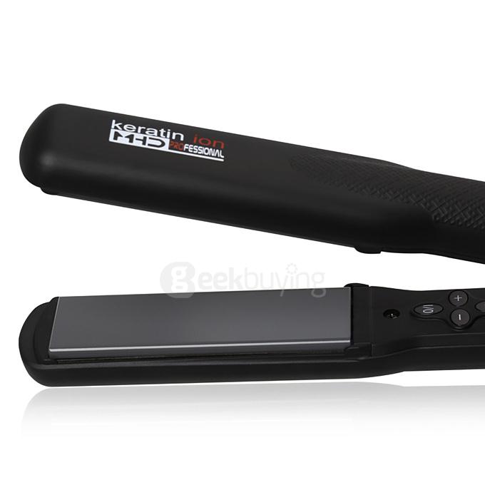 MHD 1 Inch Professional Metal Ceramic Hair Straightener Heater Keratin Flat Iron Hair Treatment Tool - US Plug