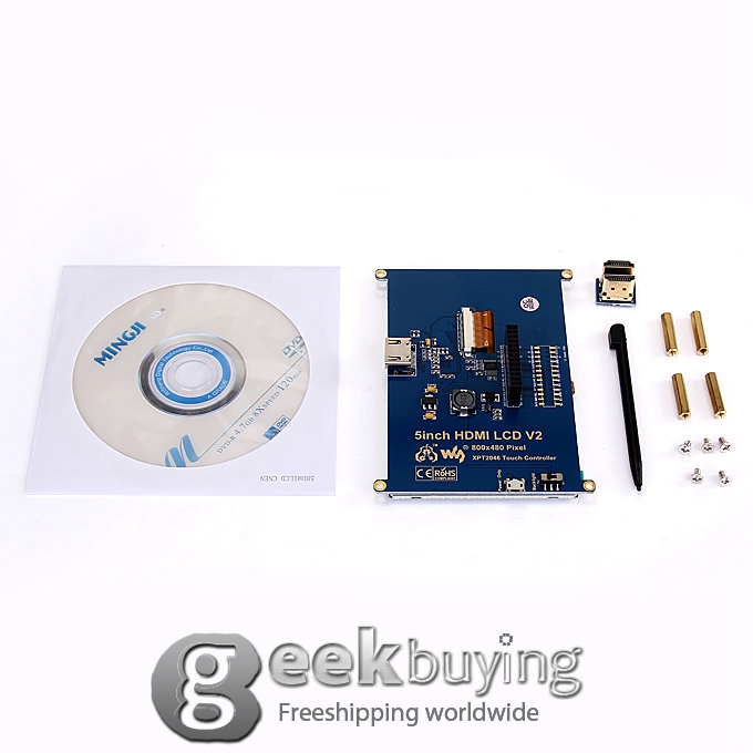 5 inch HDMI LCD (A) 800x480 High Resolution for Raspberry Pi 2 Model B / Raspberry Pi Model B / B+ / A+