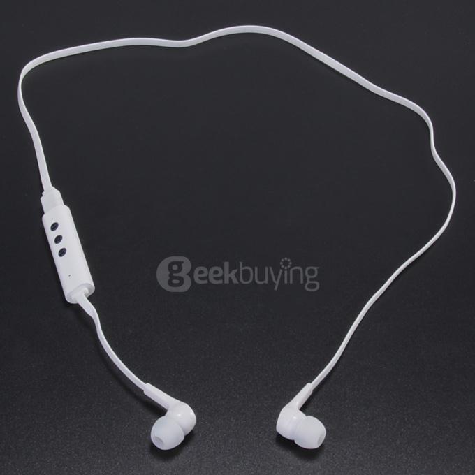 TY-01 Wireless Bluetooth 4.0 Stereo Earphone Fashion Sport Headphone Studio Music Headset with MIC - White