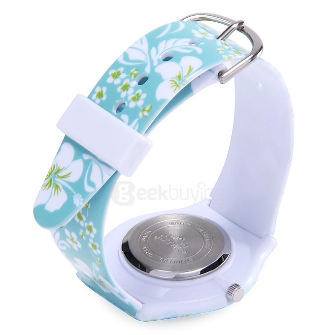 Willis 9918 Orchid Designs Ultra-thin Waterproof Children Watch - Light Blue