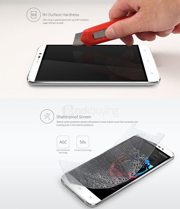 Original Tempered Glass Screen Protector Film Toughened Glass Membrane for UMI Hammer S Smartphone - Transparent