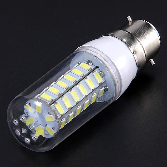 B22 220V 10W 850LM 48LED 5730SDM White LED Corn Light Bulb Night Light Lamp With Housing