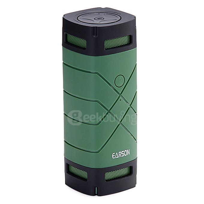 2015 EARSON Outdoor Wireless Water/Shockproof Stereo Speaker Audio MINI Portable Music Player Bluetooth 4.0 - Green