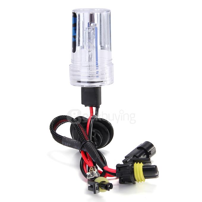 8000K Car H1 55W HID Xenon Headlight Light Lamp Bulb Replacement - Black + White ( One Pair )