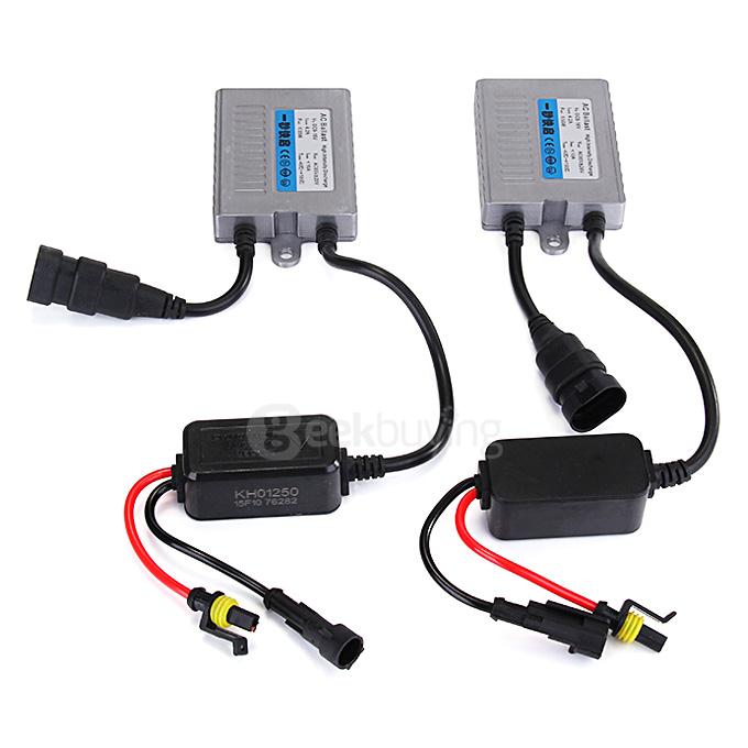 10000K H1 55W 12V Xenon HID Kit Car Headlight Xenon Bulb Slim Ballast - Black + Silver